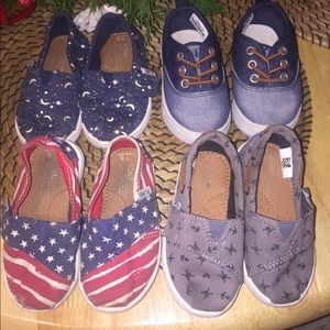 Toms 3 pair & Carter’s 1 pair bundle